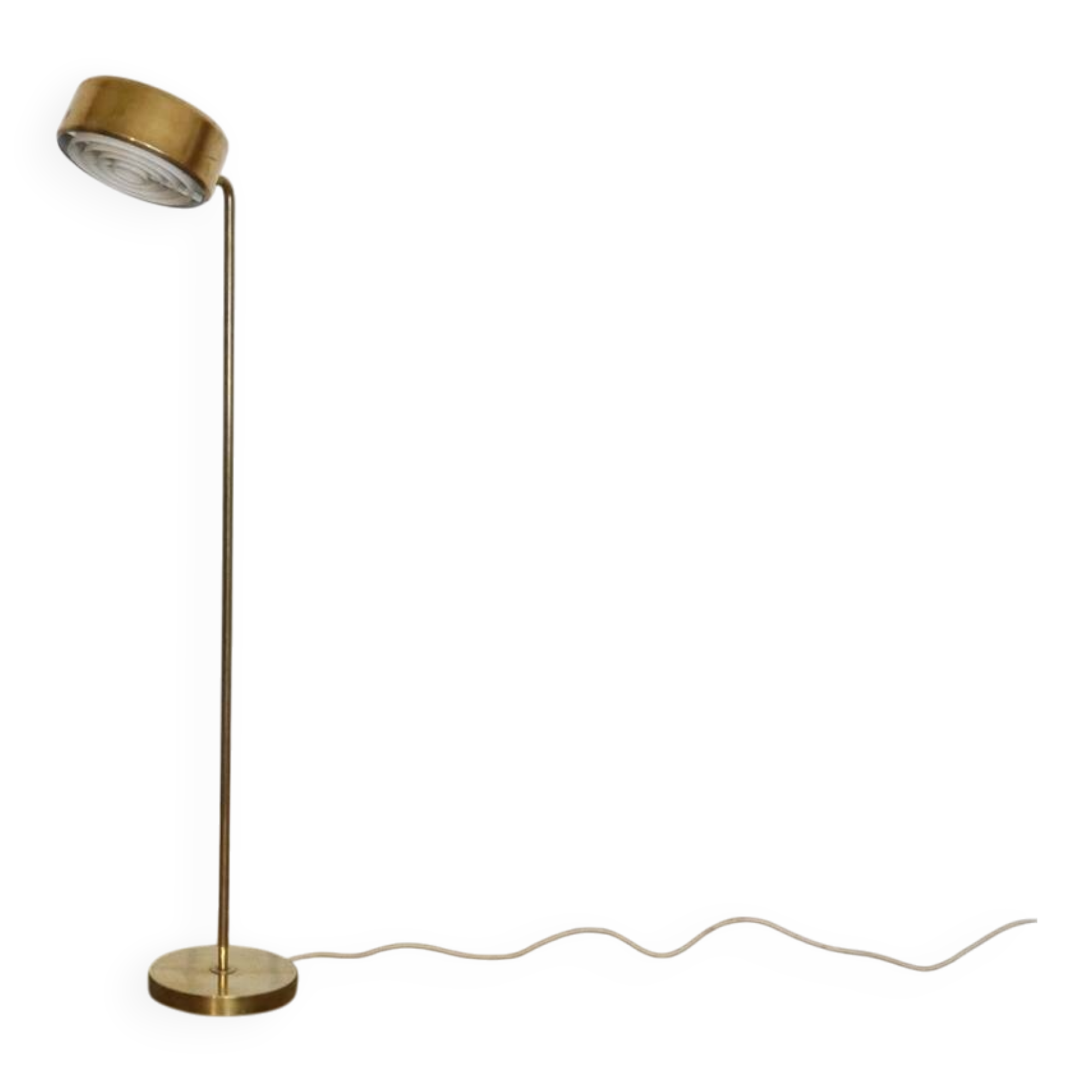 'Olympia' brass floor lamp by Anders Pehrson