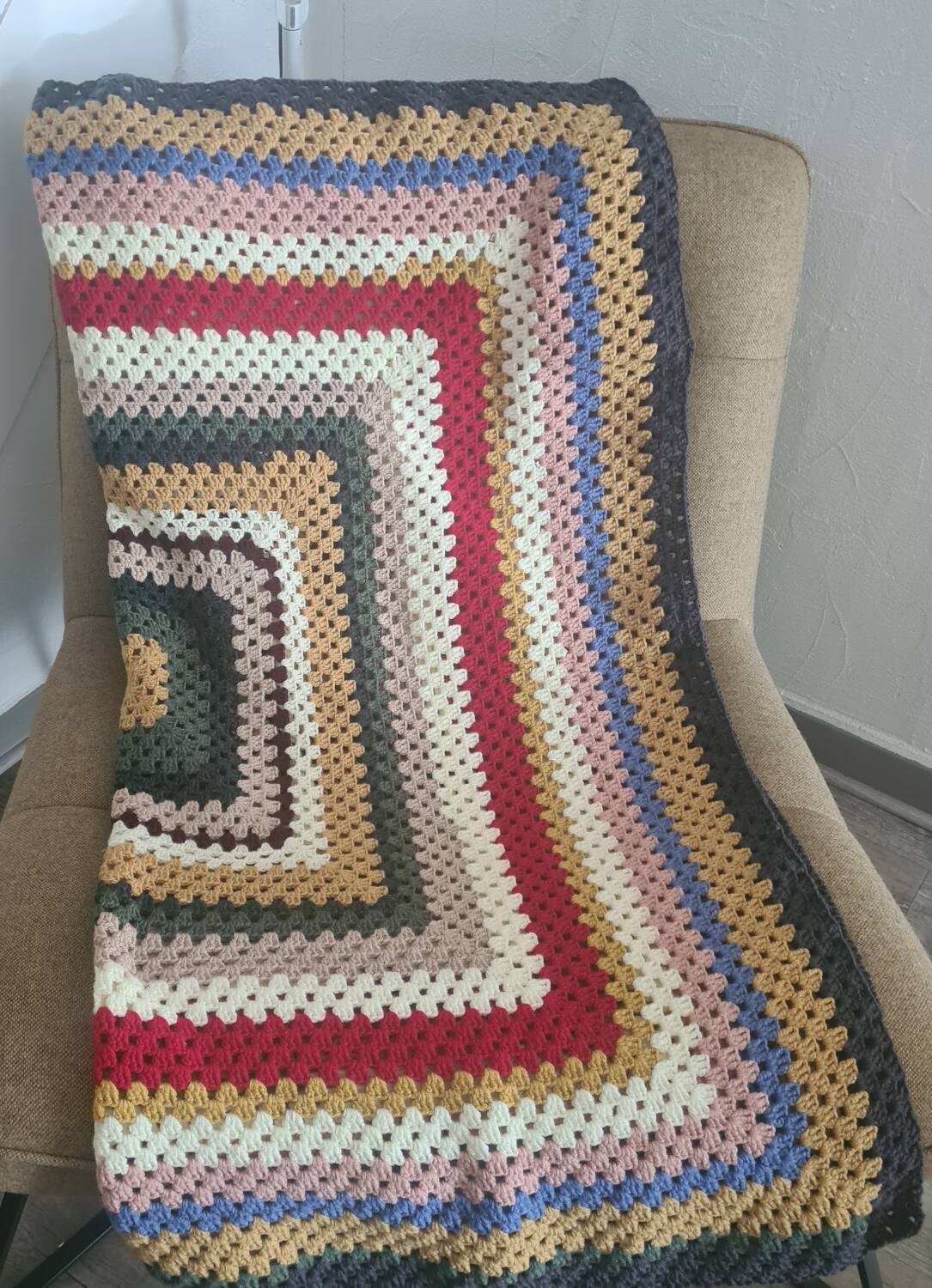 Vintage crocheted blanket