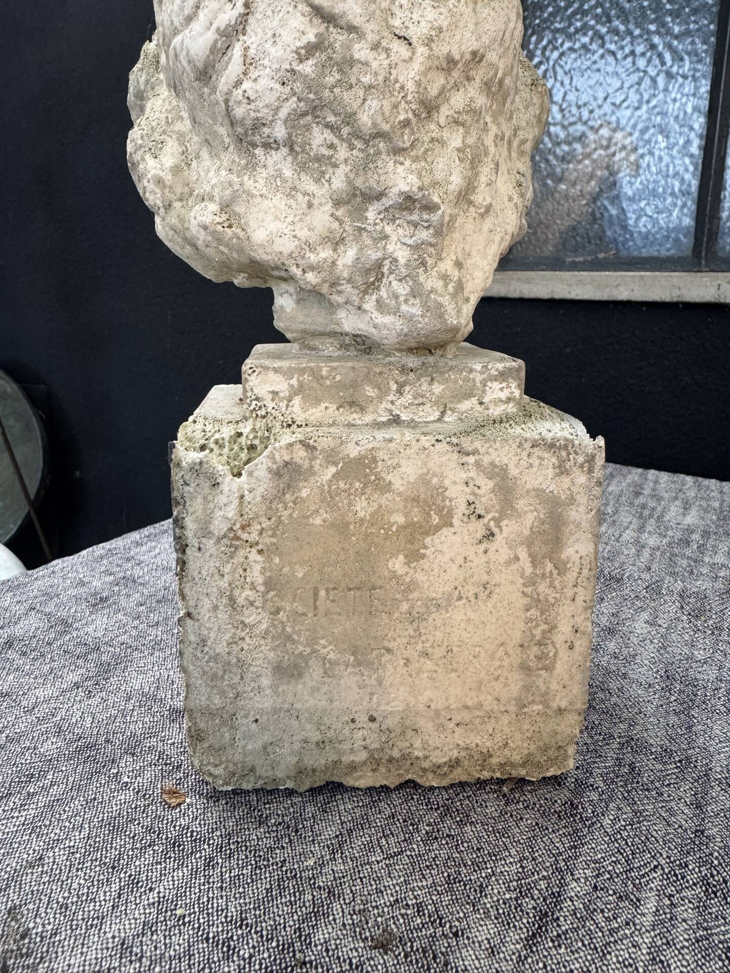 Antique plaster bust