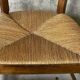 Louis Philippe armchair in walnut and straw, 19th century.