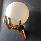 Bronze hand sconces, maison Arlus