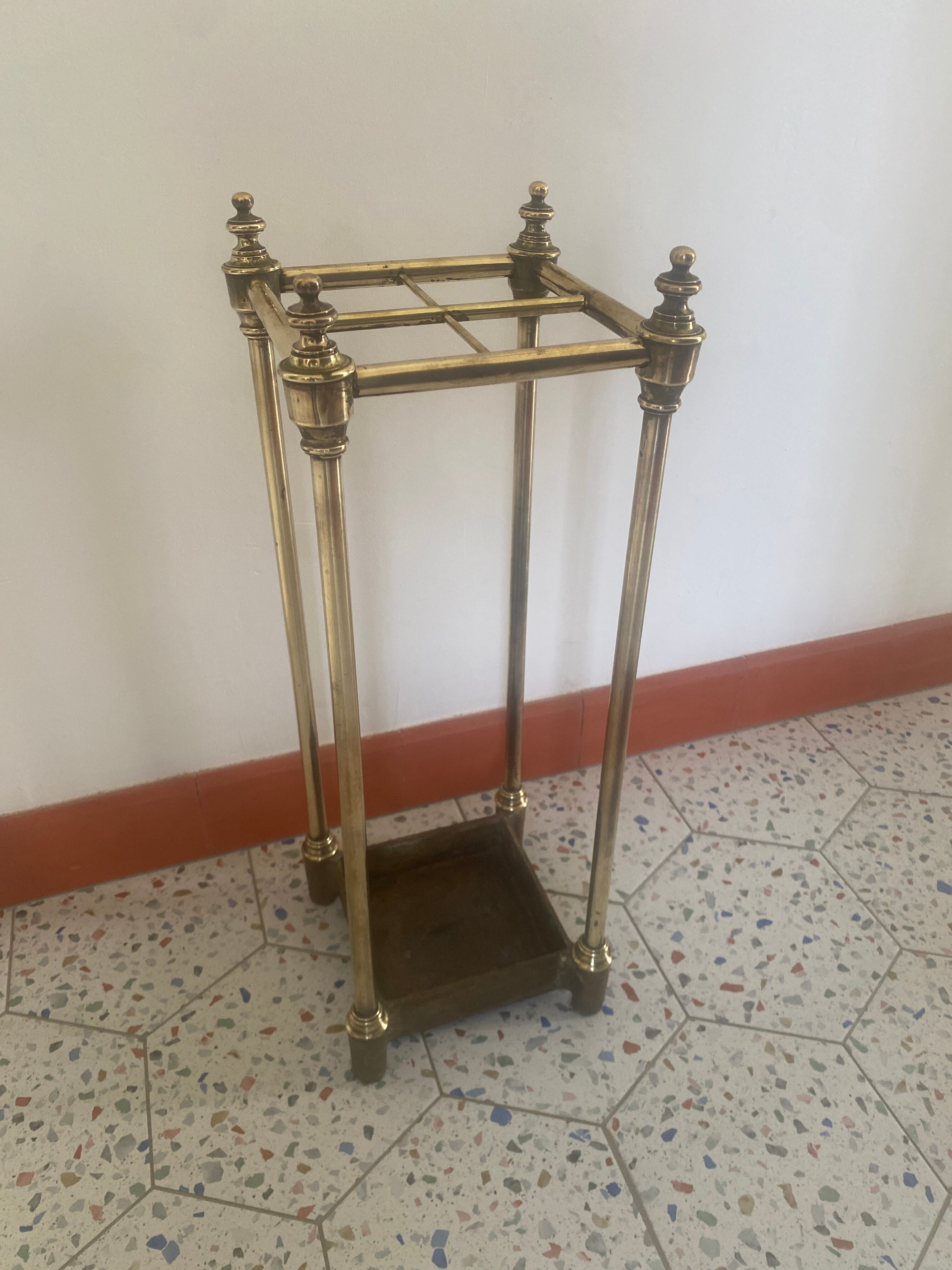 Brass and cast iron umbrella door