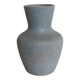 Small blue-grey glazed stoneware vase signed CB, studio work, year