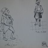 Drawing in indian ink circa 1910