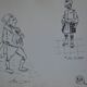 Dessin a l'encre de chine vers 1910