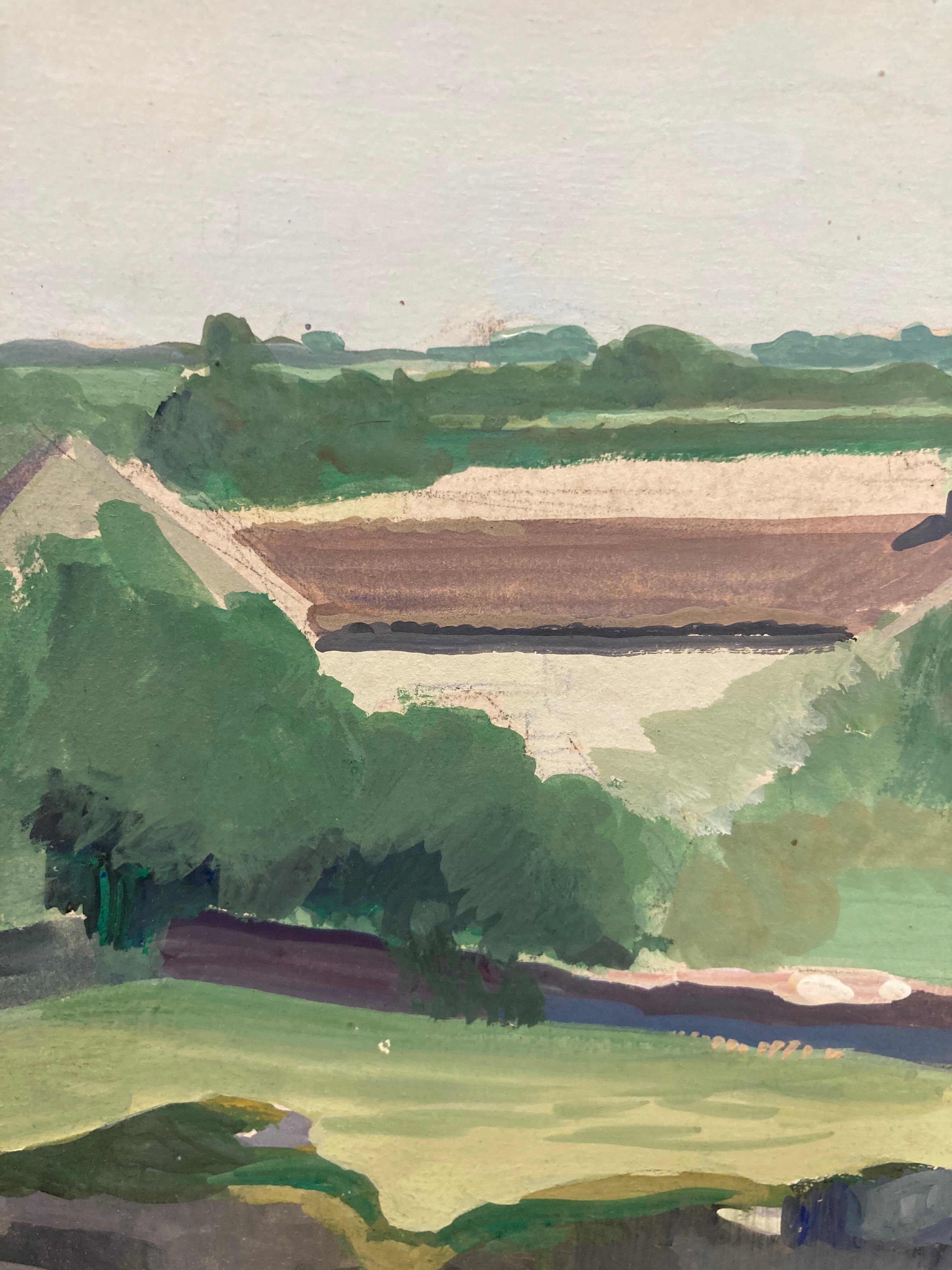Vintage landscape painting