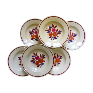 set de 6 assiettes creuses
