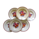 6 vintage hollow plates