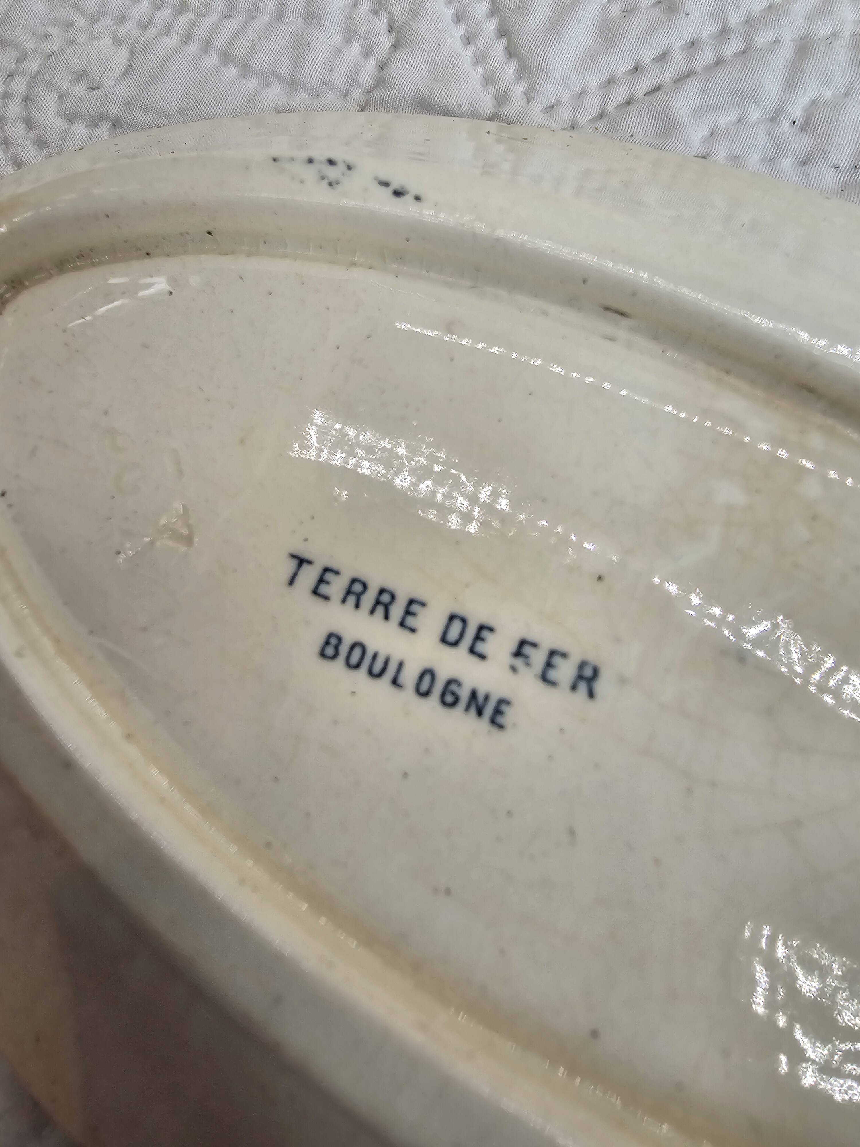 Ensemble de deux raviers Terre de Fer modèle Boulogne