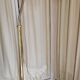 art deco floor lamp in brass shell shape flexible adjustment