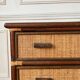 Commode en rotin vintage