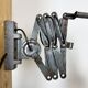 Grey Industrial Scissor Wall Lamp from Elektroinstala, 1960s