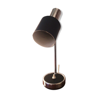 Lamp stem chrome spot black metal and chrome, 1960
