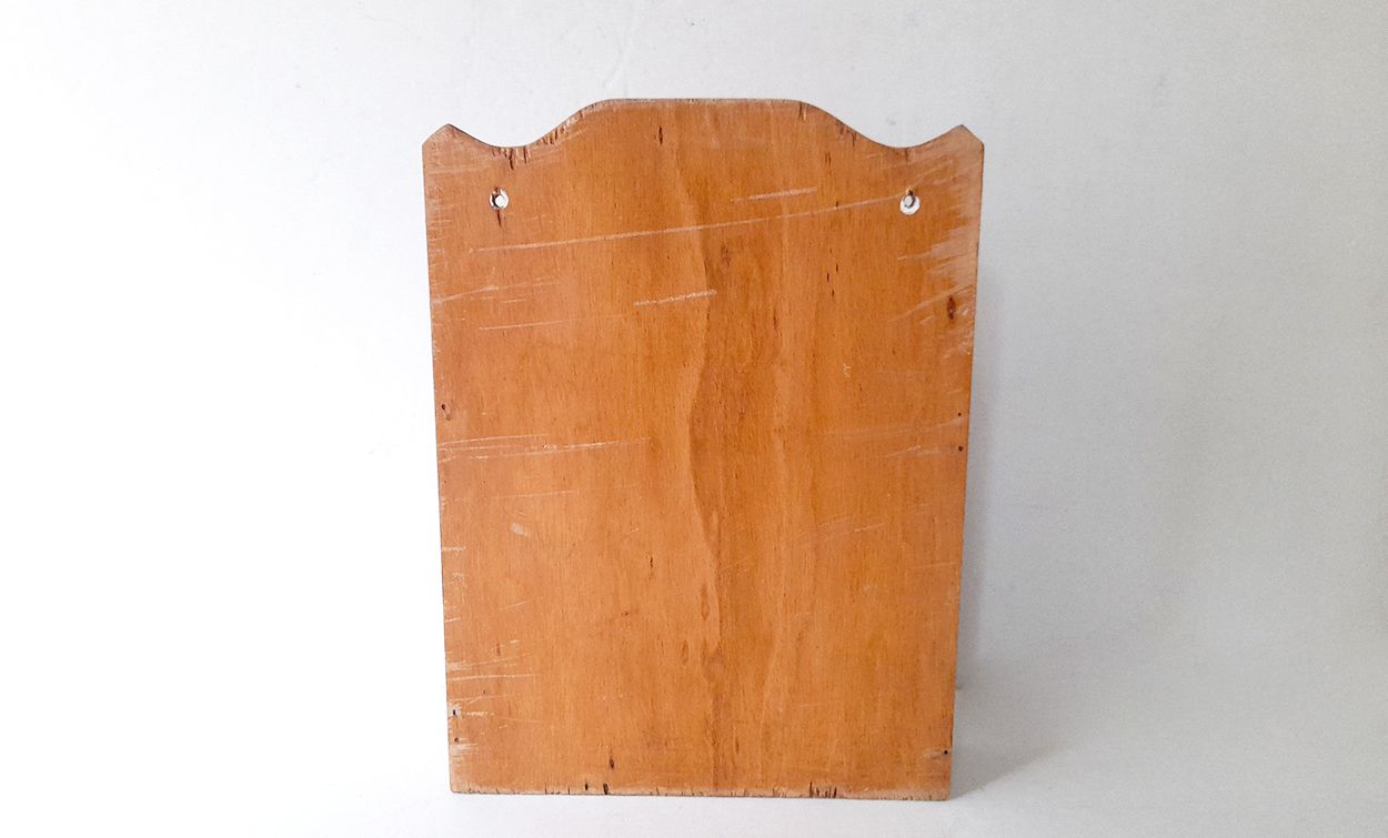 Wooden box for wall mounting, mail holder