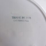1 iron clay dessert plate Chenonceaux model 221218