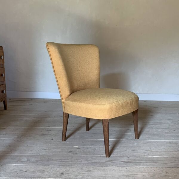 Fauteuil cocktail jaune