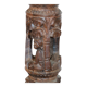 Large African art tower lamp base unique piece