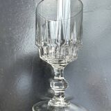 3 wine/water glasses 13.5 cm Cristal d'Arques model Louvre Vintage