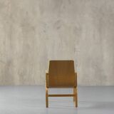 Bentwood chair in green upholstery Bill Stephens style, Denmark, 1970s