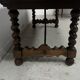 Monastery table with twisted legs in solid walnut, 19th century.