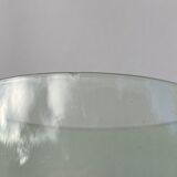 5 vintage green blown glass water glasses