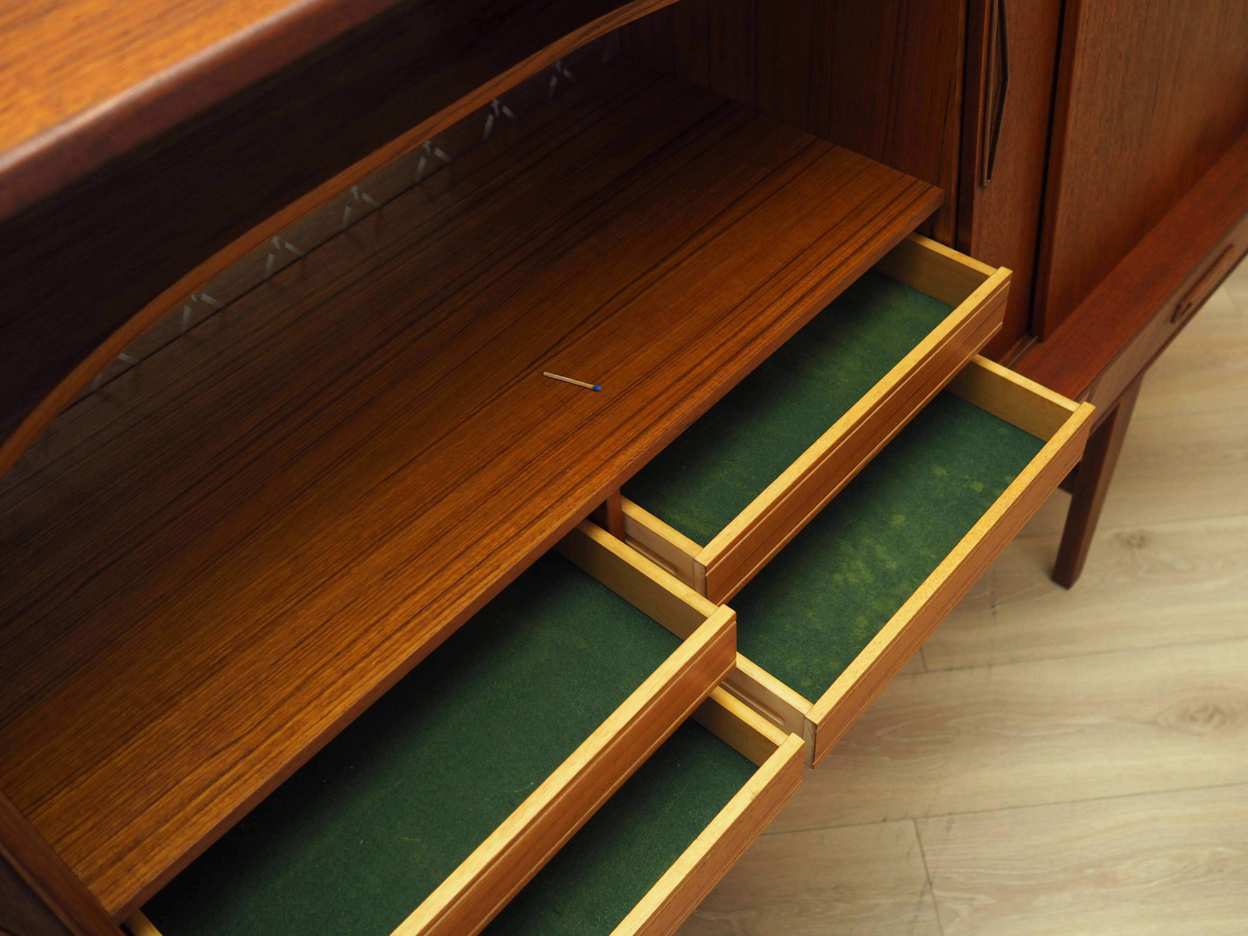Teak highboard, Danish design, 1960s, production: Denmark