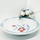Plat creux Sarguemine Carole motif fleur