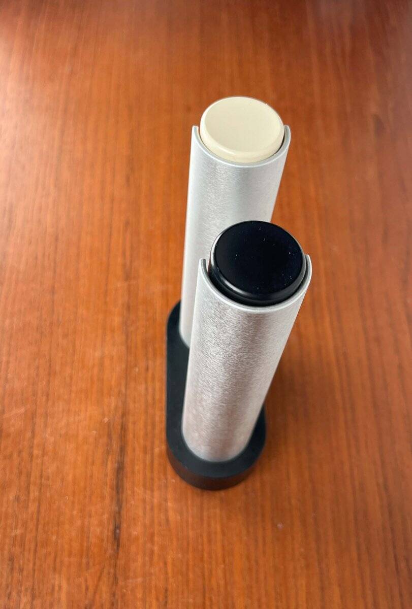 Modern mid-century Danish salt and pepper grinder by Rud Thygesen and Johnny Sørensen for Rosendahl, 1960s, set of 2.