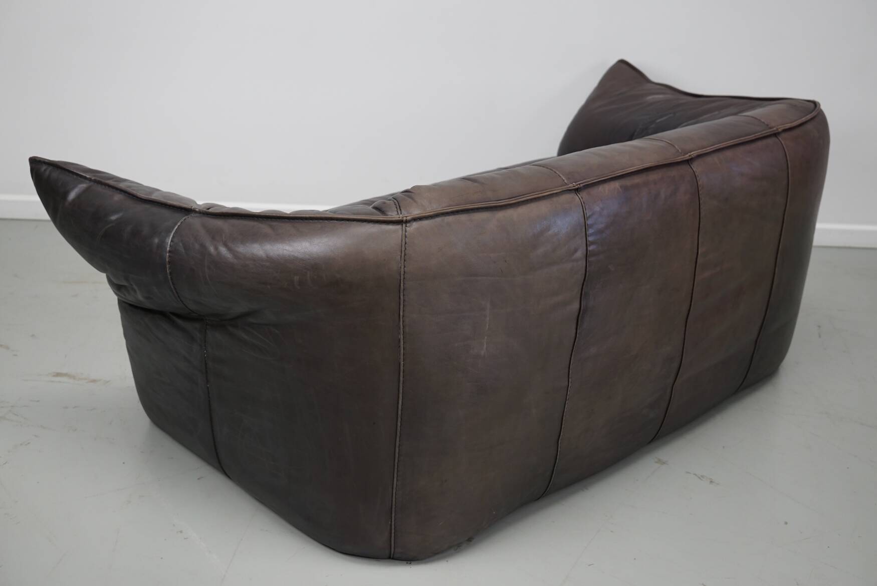 Brown Leather Andes Sofa by Gerard van den Berg for Montis, 1970s