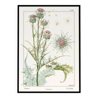 Poster “Thistle”, after an Art Nouveau lithograph from 1897