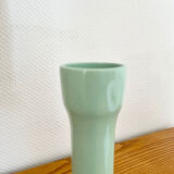 Vase en céramique graphique vert pastel