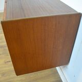 Scandinavian teak and metal row