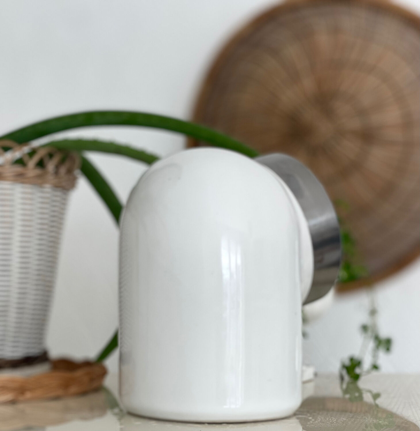 Space age sugar pot
