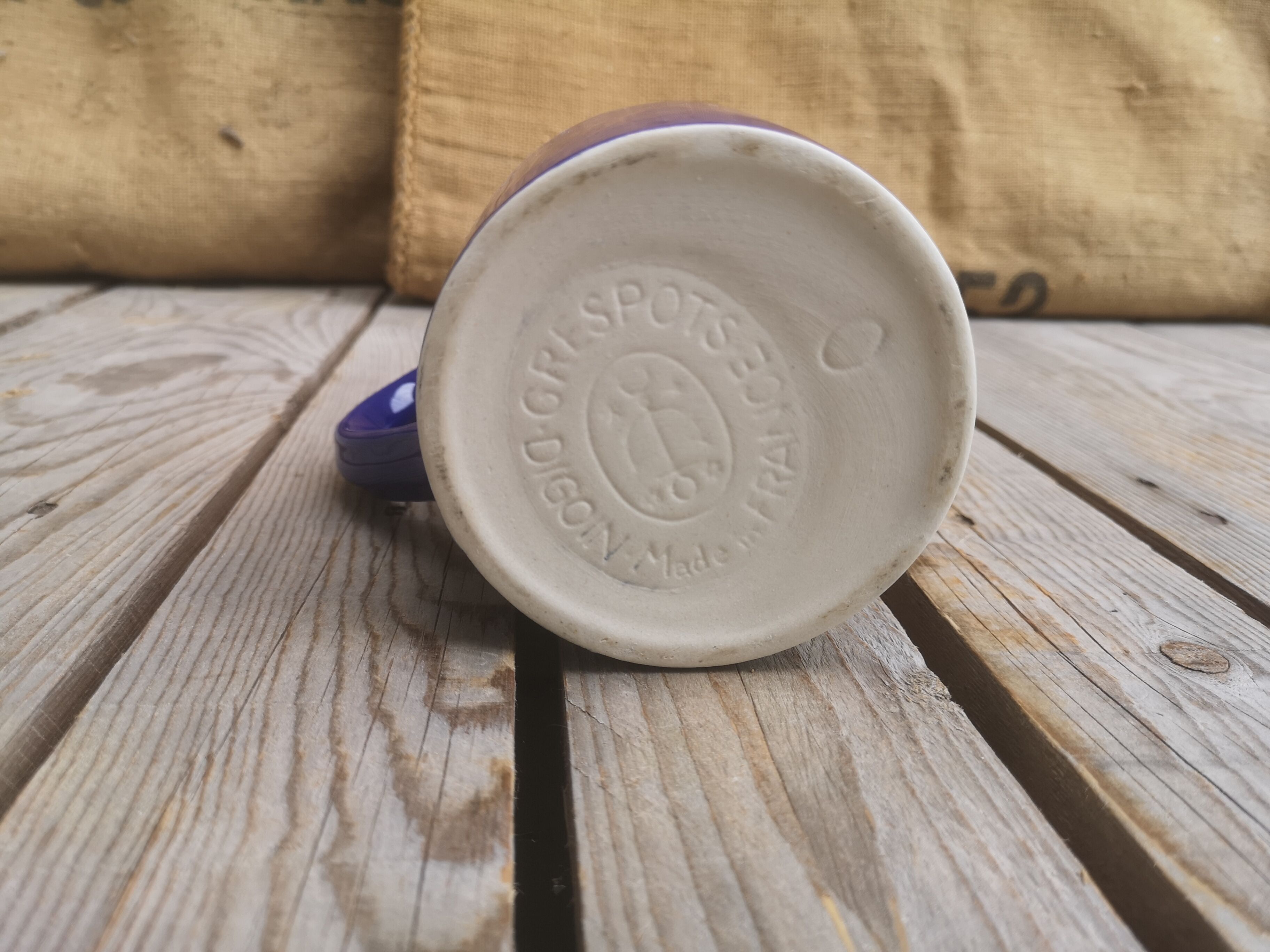 Pitcher in digoin sandstone indigo blue