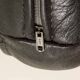 Vintage black leather sofa by Mogens Hansen, Deanmark 1970s