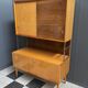 Jitona cabinet with desk two tone wood 1960s