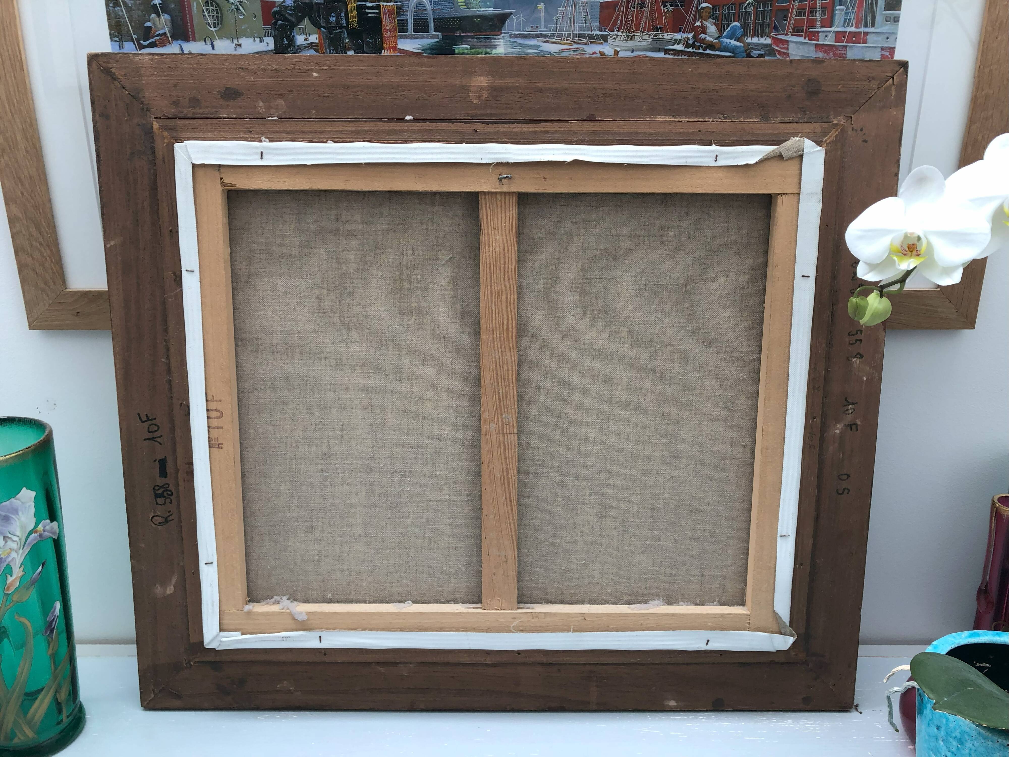 Still life bouquet of flowers oil painting