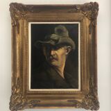 Portrait of an old man, oil on canvas signed
