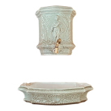 Water green ceramic fountain