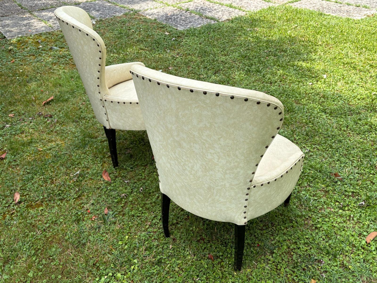 Coppia di poltroncine anni 50-70