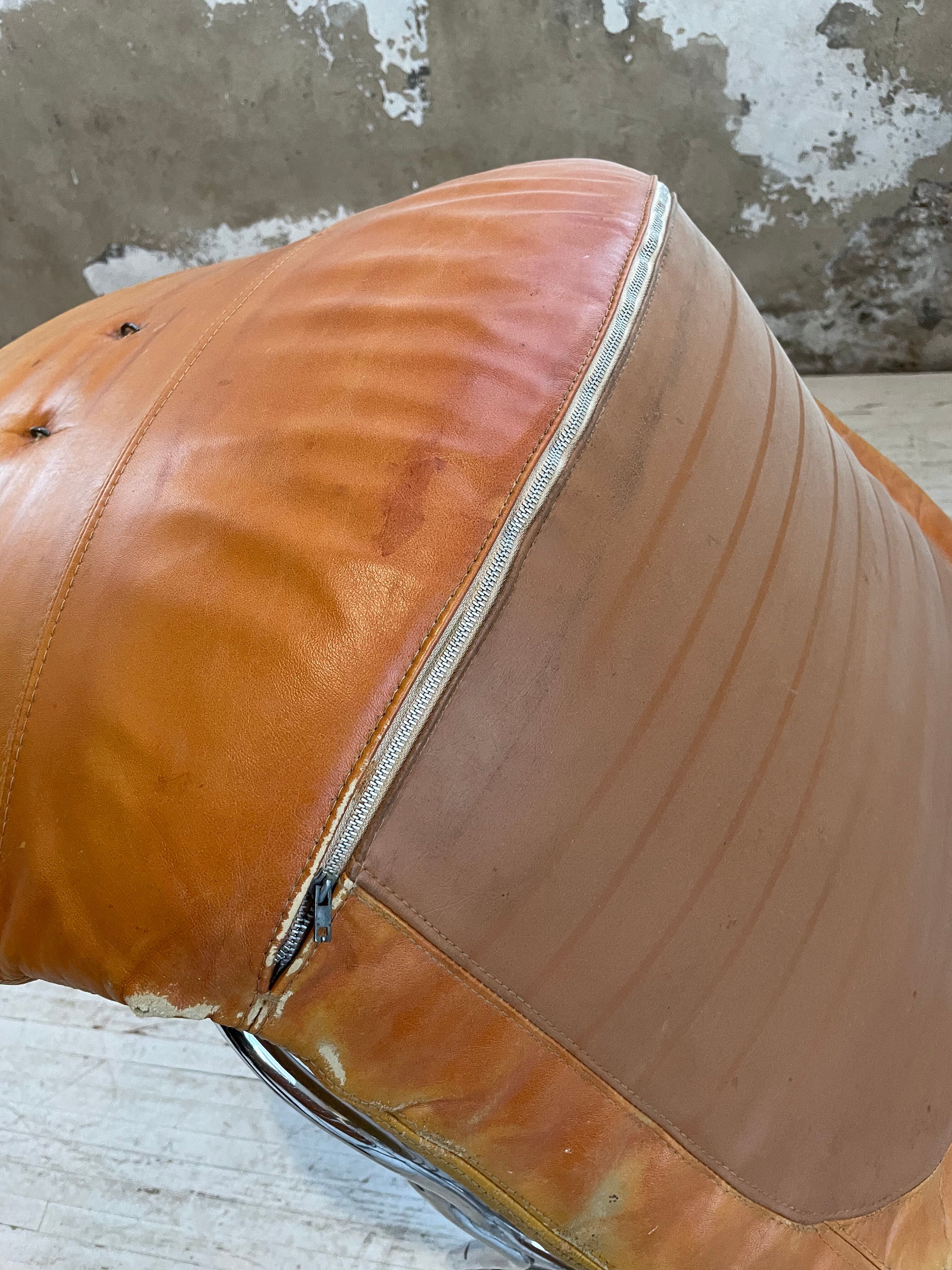 4 chairs Rinaldi "Sabrina" yellow leather