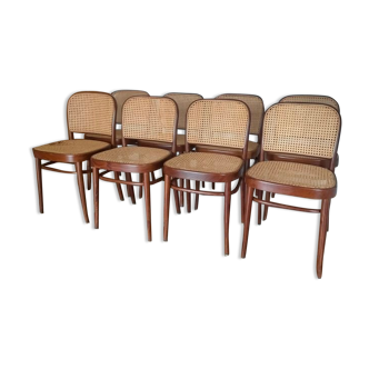 8 bistro chairs model 811 by Josef Hoffman