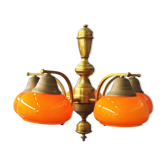Brass ceiling chandelier, 1960s
