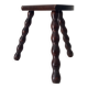 Vintage turned wooden tripod stool