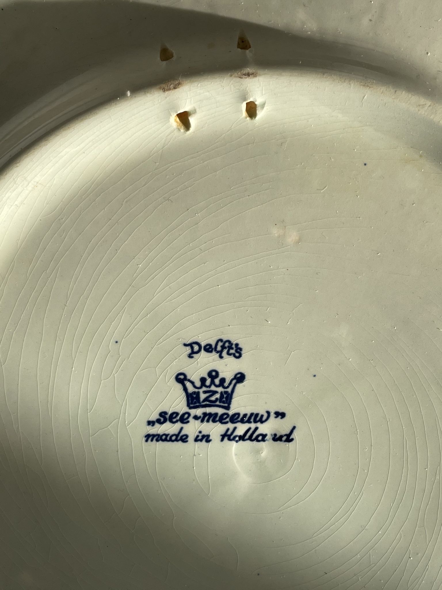 Former delft's grand plat signed o. eerelman 1839 made in holland