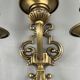 Pair of wall sconces in brass, 20th Century