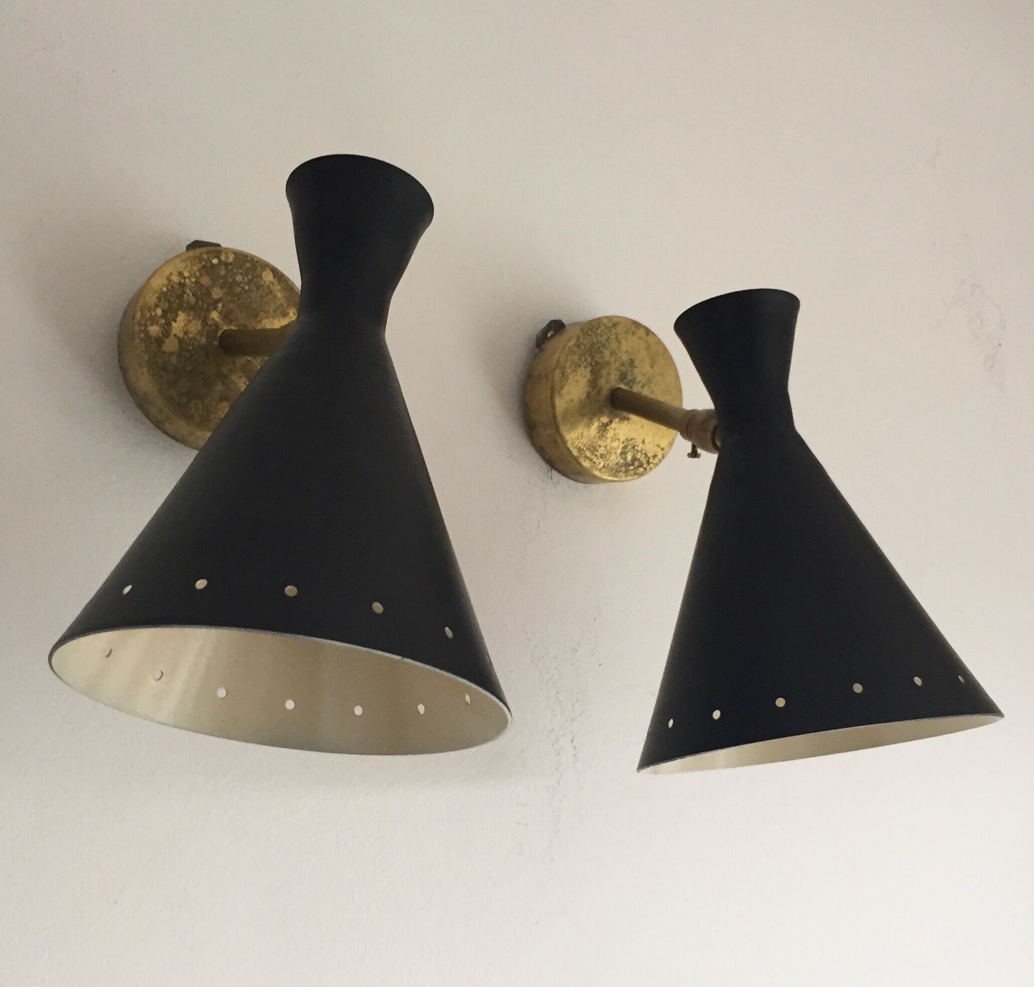 Appliques in the style of Italian creations of the 1950s