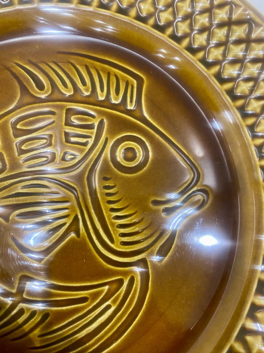 10 fish plates Digoin Sarreguemines