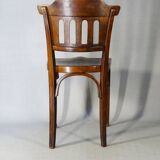 2 bistro chairs no. 714, gustave siegel for kohn, 1910. no thonet