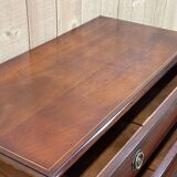 1950s English chest of drawers in mahogany